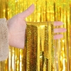 Kurtyna holograficzna dekoracja złoty mix 1x2m